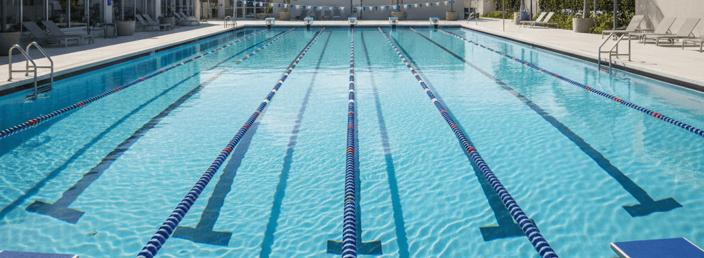 Swimming pool lanes